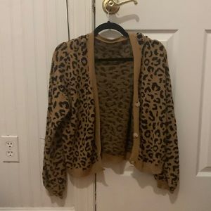 🤎Shein chetah print cardigan 🤎